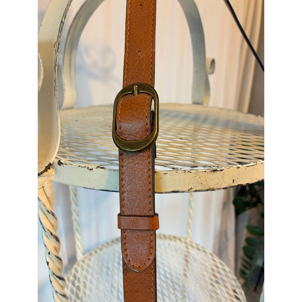 Patricia Nash Bag Brown Leather Floral Burnished Tooled Venezia Crossbody - Picture 6 of 15